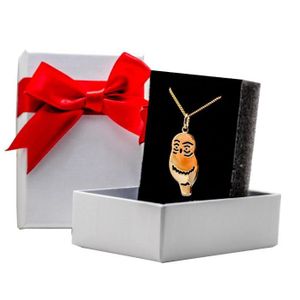Pendentif Chouette En Plaque Or Avec Cordon Cuir Noir - Occasion, Idéal Cadeau Original