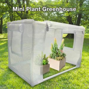 SERRE DE JARDINAGE Serre de jardinage - Tente Anti-gel pour plantes succulentes - isolation chaude - Blanc