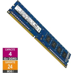 MÉMOIRE RAM Barrette Mémoire 4Go RAM DDR3 Hynix HMT451U6BFR8C-