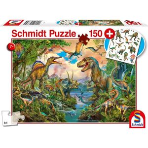 PUZZLE Puzzle Dinos sauvages Schmidt - Avec tatouage dino
