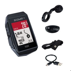 COMPTEUR POUR CYCLE Sigma ordinateur de vélo ROX 11.1 EVO 6,6 cm 1000 mAh noir 5-pièces