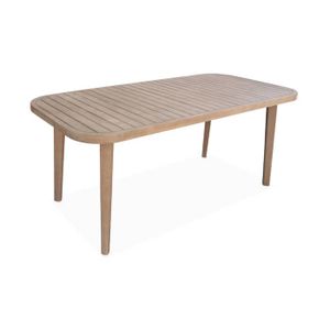TABLE DE JARDIN  Table de jardin en bois d'eucalyptus . 6 places in