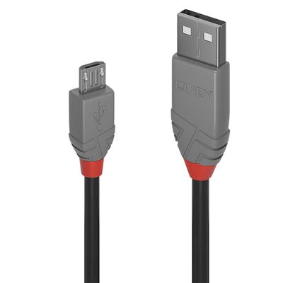 Lindy 31638 Cavo USB 2.0 Tipo A-M/A-M, 1m, Grigio Chiaro - Per Collegamento PC E Periferiche, Doppia Schermatura, Pressofuso - 5