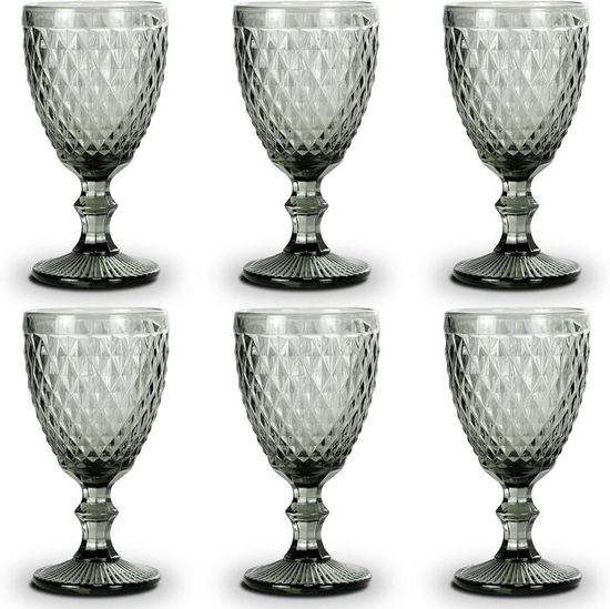 Six verres à vin n°4 Pavot par Baccarat