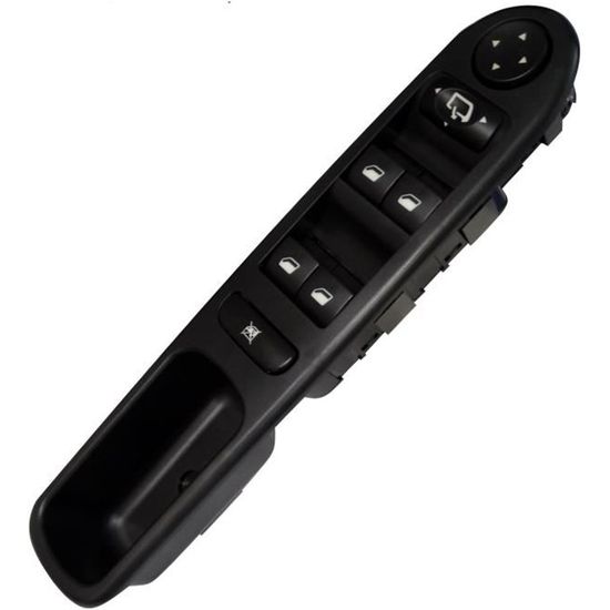 Bouton Interrupteur Lève-vitre Pour Peugeot 307 (2001-2008) - Conducteur Avant Gauche, Neuf