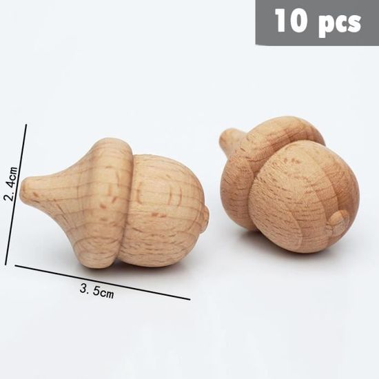 10 Bâtons En Bois Naturel Pour Bricolage - 5 Diamètres (4 à 10 Mm), Longueur 30 Cm - Idéal Modélisme, Décoration, DIY