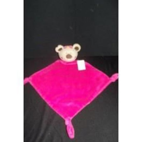Doudou Doudou Carréblanc Paris Carré Blanc Souris Plat Blanc Rouge Rayé Fleur 