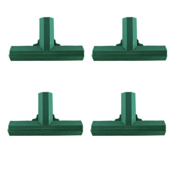 Ahlsen Coude à 4 Voies Raccord De Tuyau En PVC Qualité Du Meuble 32mm Raccords D'angle En T Gris 10pcs 81328266