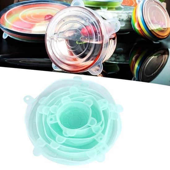 YARNOW Couvercle En Silicone Réutilisable - En Silicone Extensible