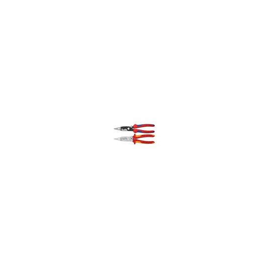 KNIPEX Lot Pince Électricien Multifonction + Pince Demi-Ronde Isolées 1000V – 13 96 200 & 26 26 200 SB – Outils Pro VDE Certifiés
