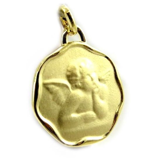 Pendentif Ange Plaqué Or - Bijou Vintage - Occasion - Réf. 114-38/A1-7
