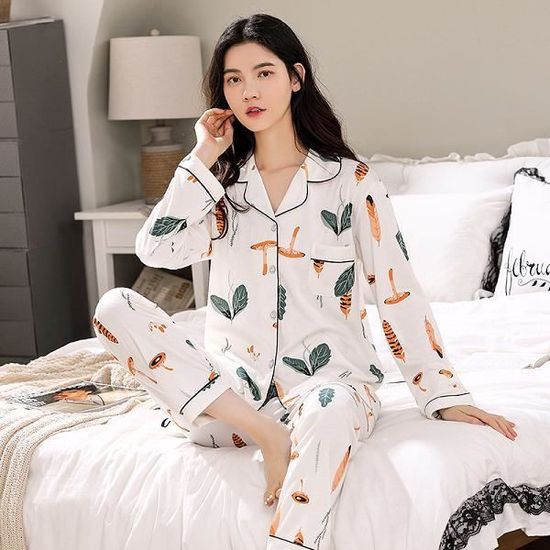 Pyjama manche longue grand taille main image 0