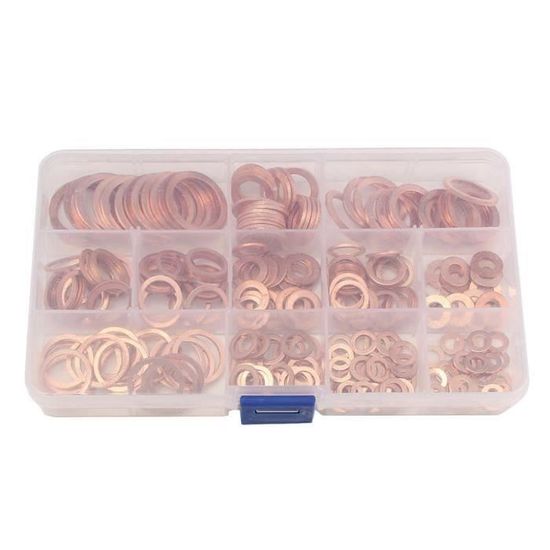 Lot De 5 Joints Plats écrasables En Cuivre - 13x18x1 Mm - Marque Uxcell - Pour étanchéité