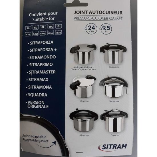 Joint Cocotte 4-6-8-10 L 3108831022134 Pour Auto Cuiseur Sitram , Forza,  Forza+, Mondo, Primo - Accessoire pour appareil de cuisson BUT