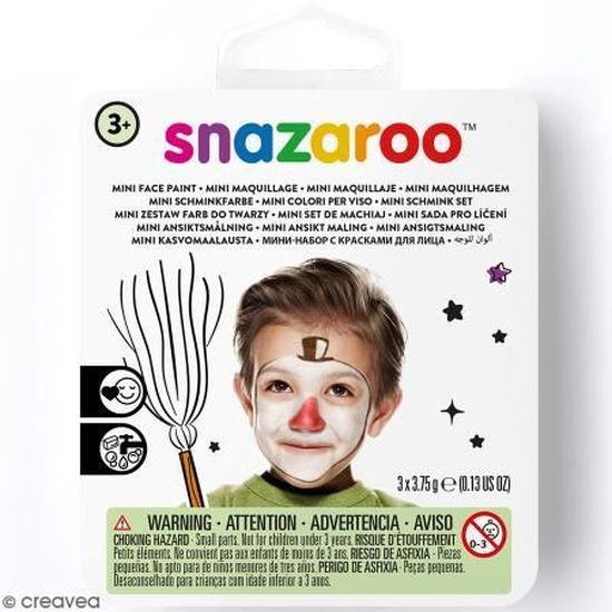 Mini kit maquillage sorcière - Snazaroo - Palette 3 couleurs