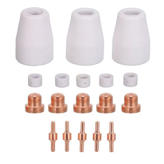 40 Pièces Consommables Torche Plasma PT31 - Buses, Électrodes, Céramiques | Pour Découpeuse Cut40/Cut50