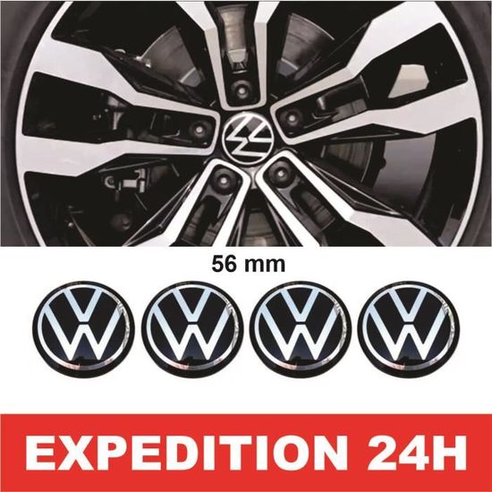 4x 56mm VW Logo Jante Cache Moyeu Centre De Roue Emblème Pour Volkswagen 6N0 601 171