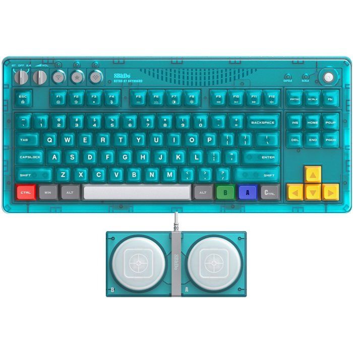 Clavier rétro 8BitDo Just For Games Qwerty 87 touches - vue 1