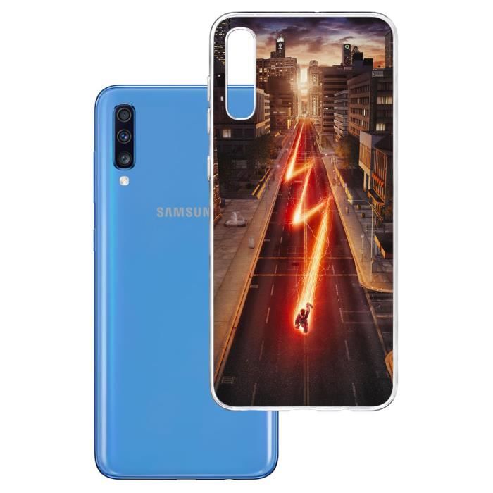 Coque pour Samsung Galaxy A70 - Flash. Accessoire pour telephone, coque rigide de protection