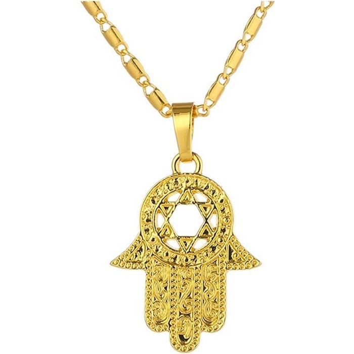 Collier main de fatma magen david