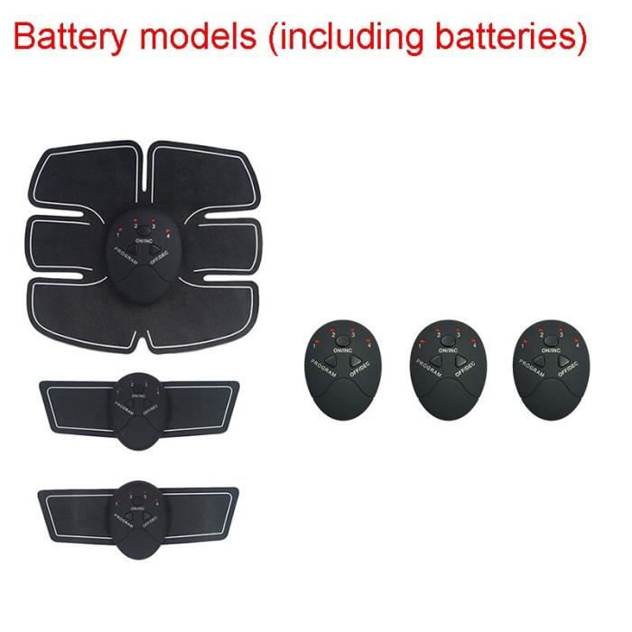 Stimulateur musculaire sans fil Rechargeable Fitness intelligent EMS formateur gymnase bras abdominaux e - Modèle: A - HSJSZHA01376