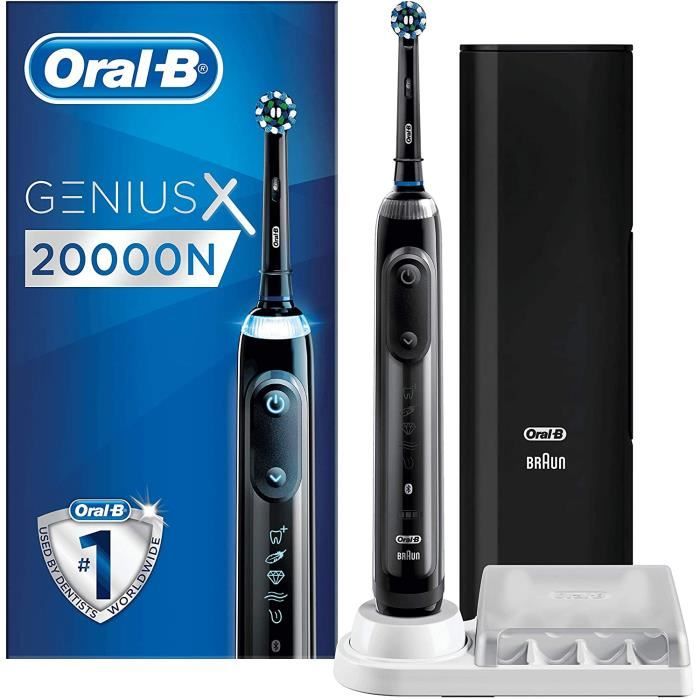 Brosses à dents électriques Oral-B Genius X 20000N Brosse À Dents Électrique par Braun, Noir 88498