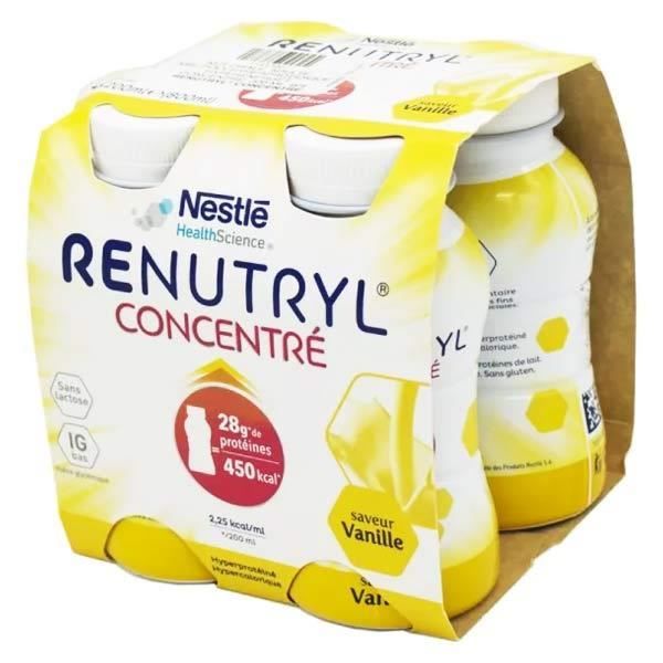Renutryl Concentré Saveur Vanille 4 x 200ml
