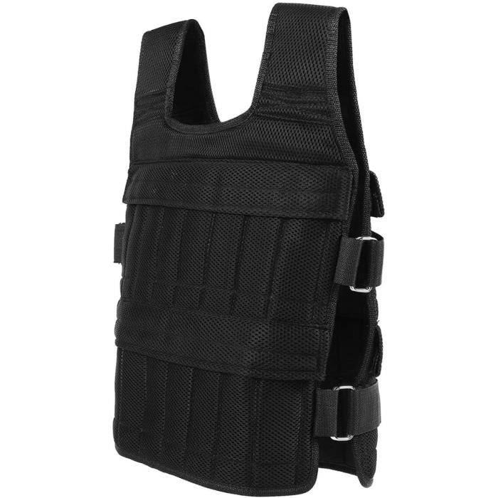 KUIDAMOS Gilet de Musculation Gilet lesté résistant à l'usure, capacité de 15 kg, Confortable pour l'entraînement en Force A467