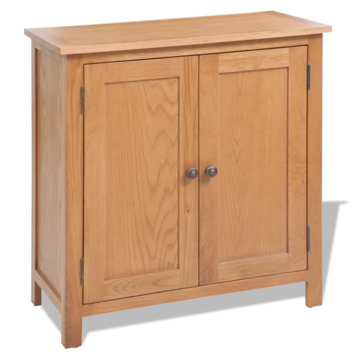 BEST - Haut de gamme Buffet bas De Cuisine Décor - Meuble de rangement 70 x 35 x 75 cm Bois de chêne massif 7797