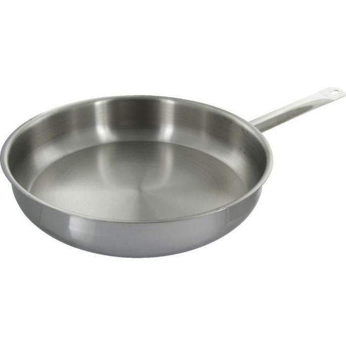 Poêle à frire inox Baumalu - Diamètre 32 cm