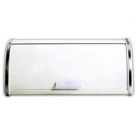Boîte à pain en métal avec couvercle - blanc