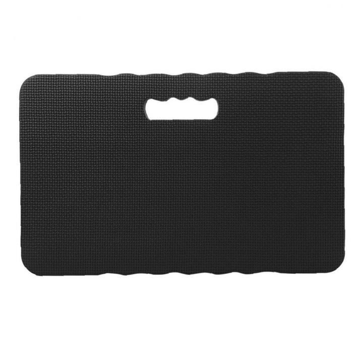 Tapis à genoux de jardin Tapis à genoux doux mousse EVA Coussin épais pour exercice Yoga Noir Texture aléatoire