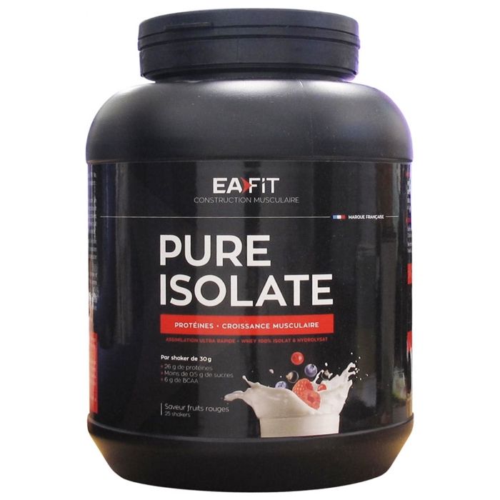 Eafit Pure Isolate Goût Fruits Rouges 750g