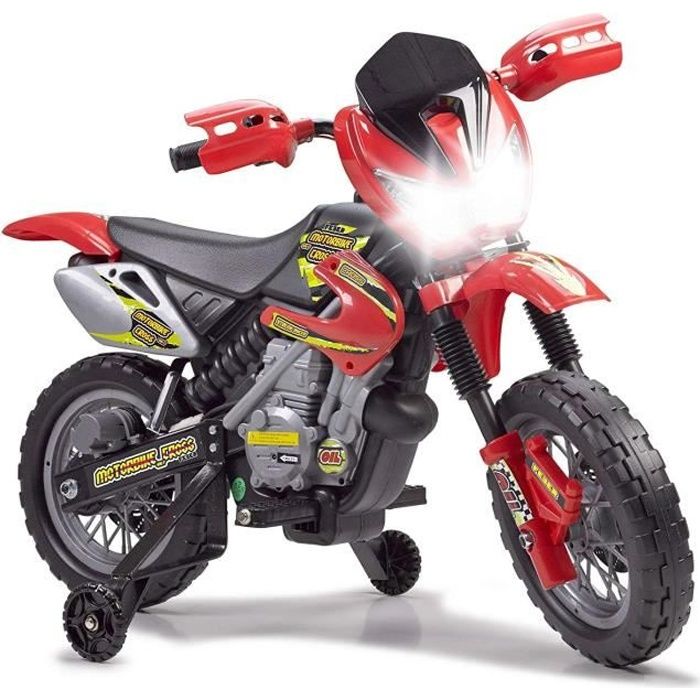 Feber Moto pour enfants Motor Cross 400F 6V Rouge et noir
