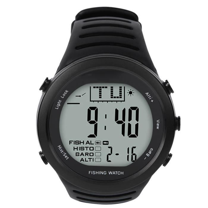 Garosa Montre de pression atmosphérique Montre Étanche de Pression d'Air Pêche Altimètre Thermomètre Barométrique d'Altitude