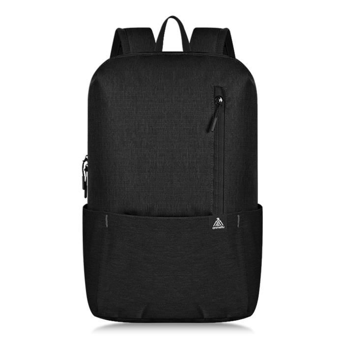 10L camping en plein air super léger randonnée sac à bandoulière sortie sac à dos résistant à l'eau Noir