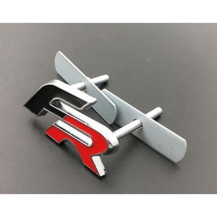 Logo Badge Fr de Calandre Seat Leon Cupra Ibiza Metal Noir/Rouge