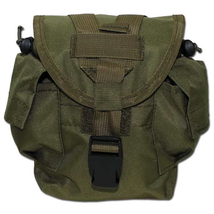 Pochette porte gourde Molle kaki