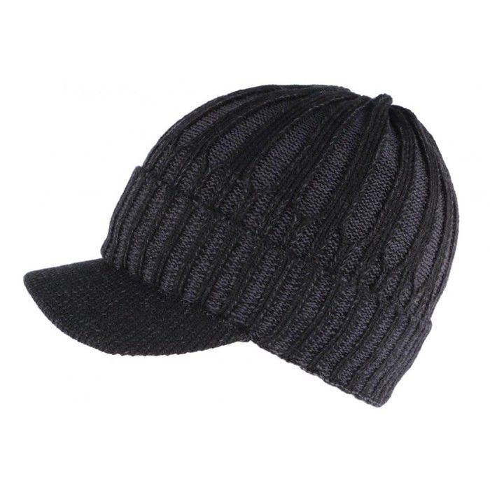 Bonnet Casquette noir doublure polaire Nafyx Nyls Création - Taille unique - Noir