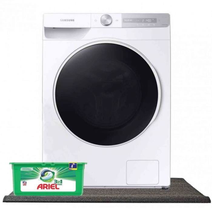 SAMSUNG Lave-linge frontal 10.5kg Classe A 1400trs/min + Tapis anti-vibration 60 Blanc