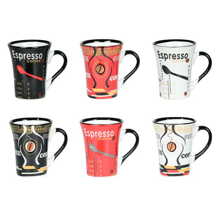 TABLE PASSION - COFFRET 6 TASSES ESPRESSO COFFE...