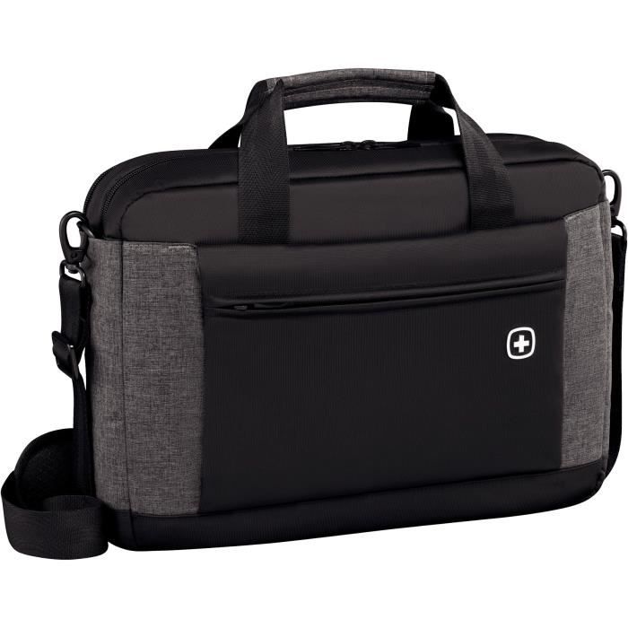 WENGER Underground Mallette pour portable 16- avec tablette de poche 10.1- - Noir et gris