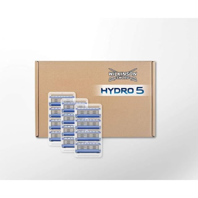 Wilkinson Sword Hydro 5 Lot de 12 tête de rasoir, lame de rasoir vendu seule pour les hommes