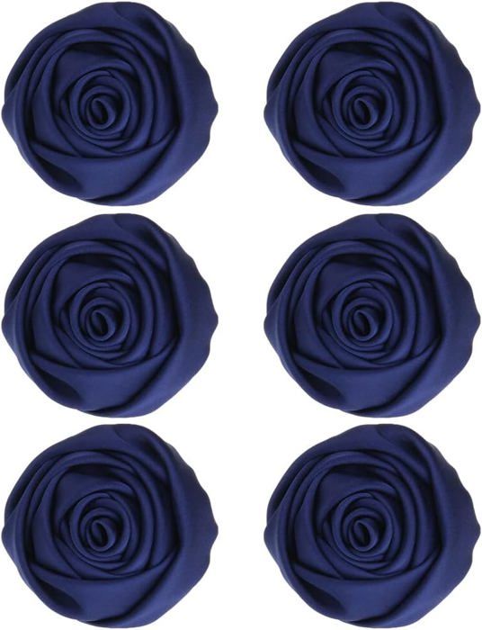 2 Pièces Broche Fleur En Cristal, Broche Fleur En Tissu