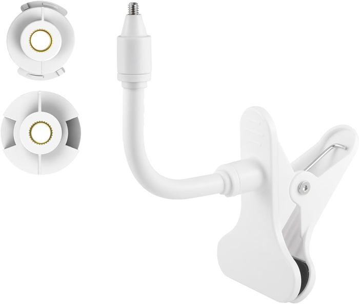 Support Flexible pour écoute-bébé HelloBaby HB65/HB66/HB6550/HB6558/HB40 et VTimes VT302 Rotation à 360° Compatible avec caméras