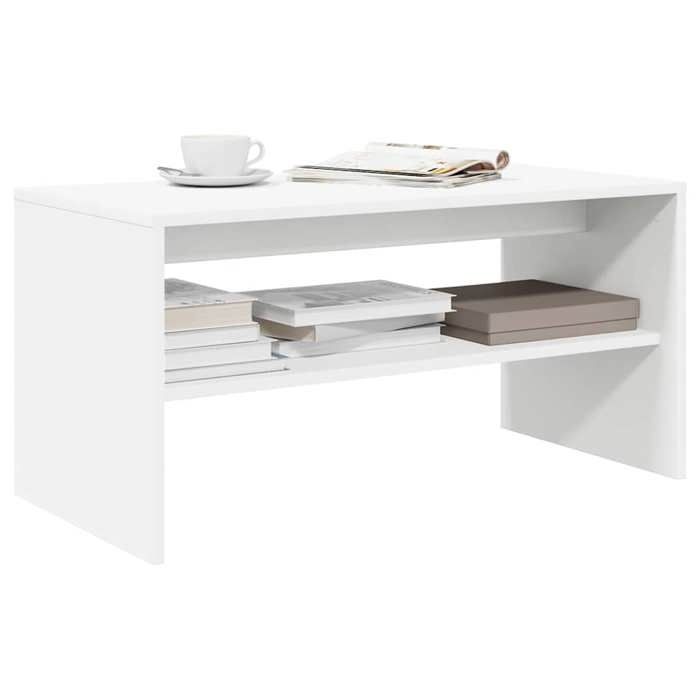 vidaXL Meuble TV blanc 60x40x40 cm bois dingénierie unité TV console TV banc TV meuble de télévision meuble multimédia 859100