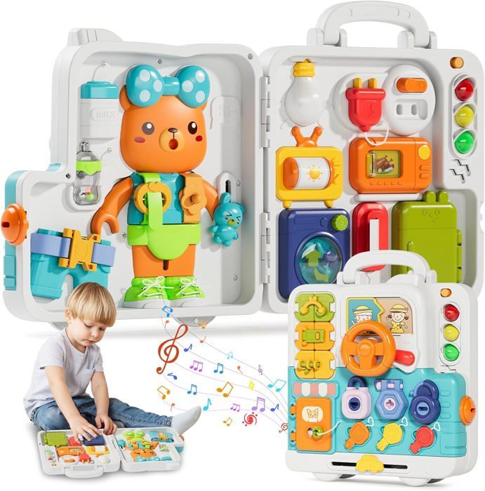 Busy Board Jouet Montessori Pour Bébé De 1, 2, 3 Et 4 Ans - Jouets D