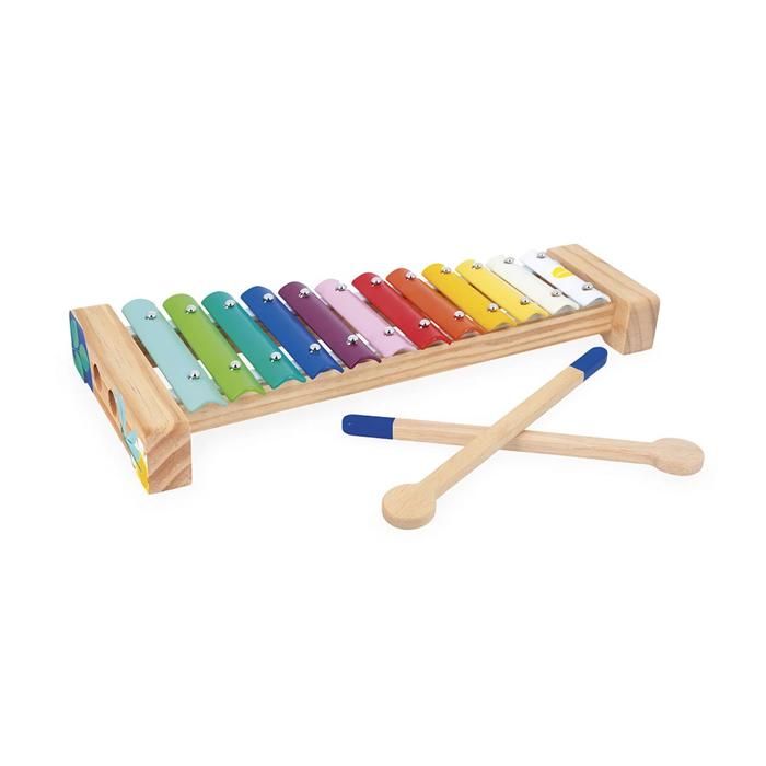 Xylophone - JANOD - Gioia - 12 tonalités - Bois et métal - Pour enfants de 12 mois à 6 ans Xylophone - JANOD - Gioia - 12 tonalités - Bois et métal - Pour enfants de 12 mois à 6 ans