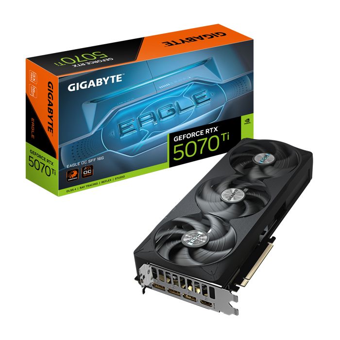 Carte graphique - GIGABYTE - GeForce RTX 5070 Ti EAGLE OC SFF 16G - GDDR7 - 7680x4320 - PCI-E 5.0