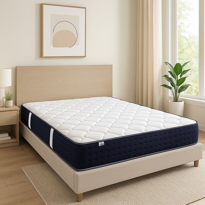 Matelas 140x190 cm Zen 20 cm mousse haute densité ferme indépendance du couchage face été/hiver